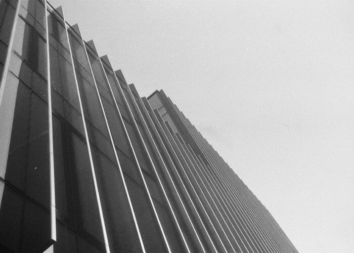 Modern angular building