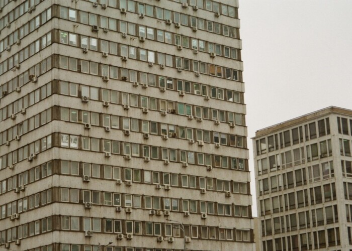 Modern angular building