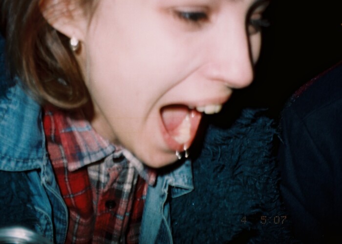 Laughing woman, warm atmosphere